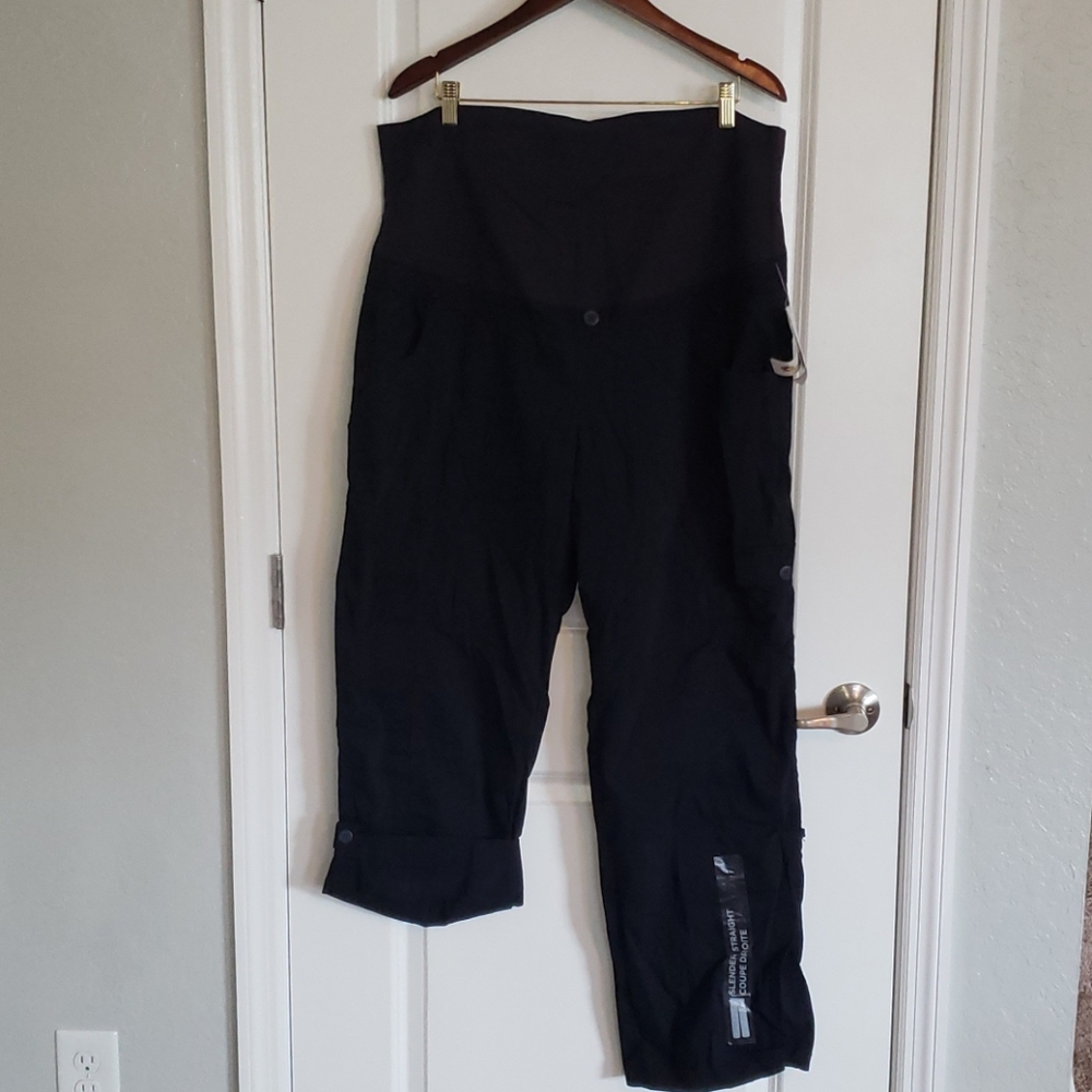 NWT Thyme Maternity Pants Dark Navy Blue